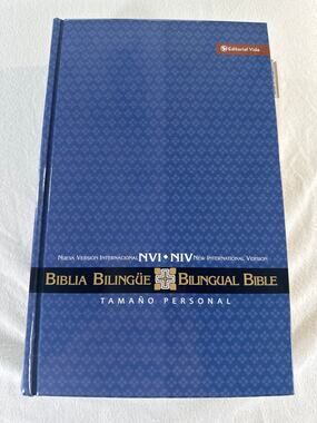 Biblia Bilingüe NVI NIV Personal Size Hardcover Indexed Editorial Vida